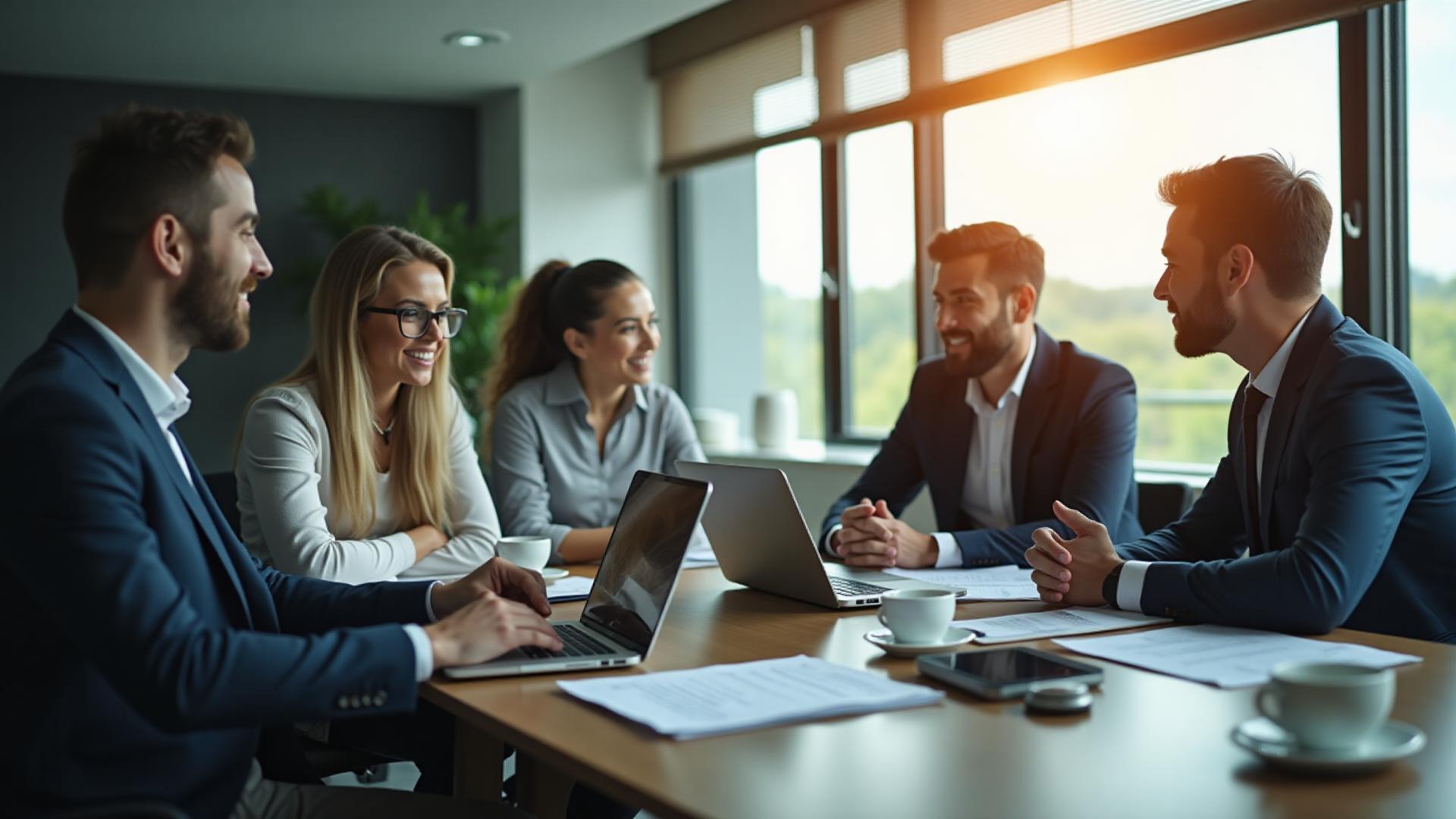 Professional business meeting